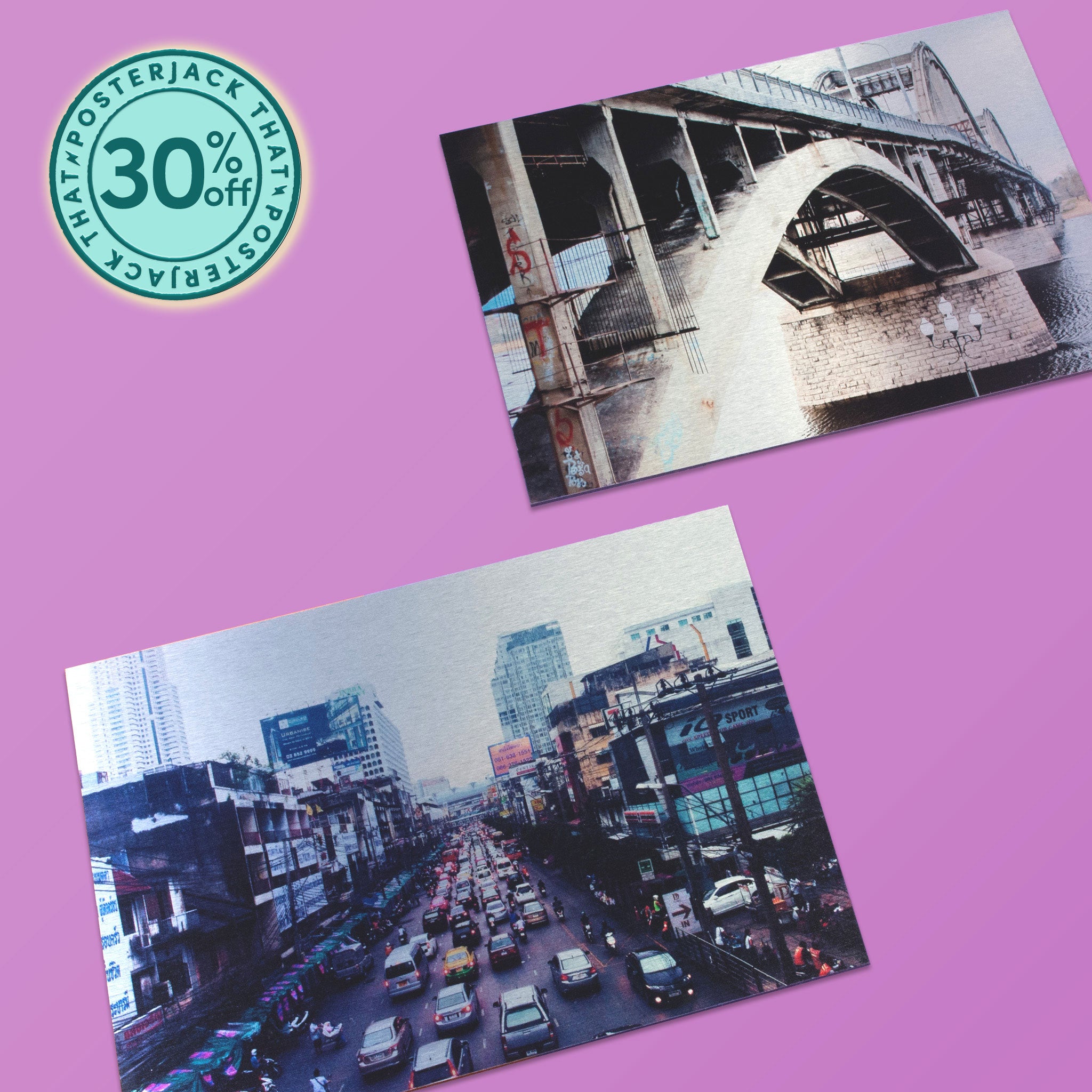 Metal Prints - Brushed Silver