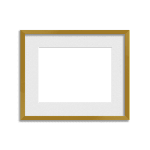 Metallic Frame // Gorgeous Gold