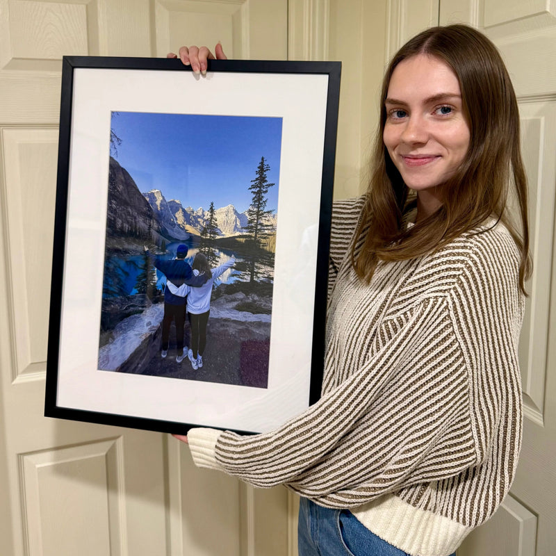 Posterjack Customer with Custom Framed Print