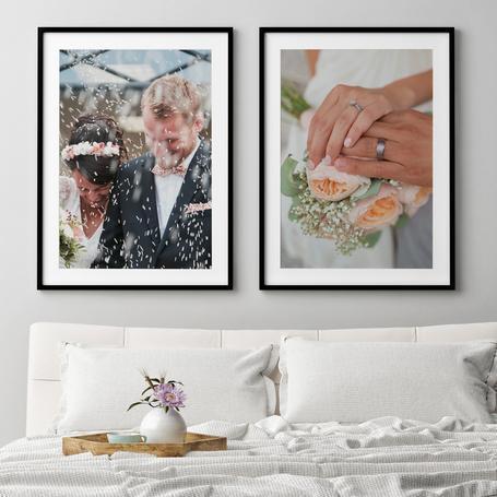 8 Wedding Photos Printed 8 Ways