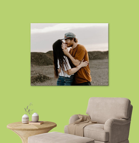 Impression sur toile personnalisée pour couples de Posterjack