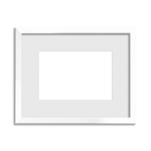 Lacquer Frame // Dazzling White